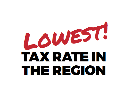 Lowest Tax Rate in the Region