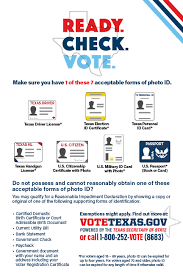 Ready, Check, Vote - Have a photo ID to go vote