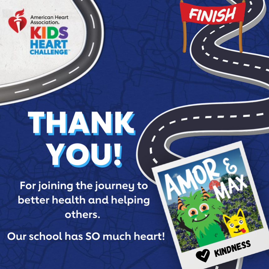 Thank you for participating in the American Heart Association Challenge